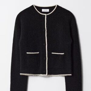 & Other Stories Boxy Crew-Neck Cardigan